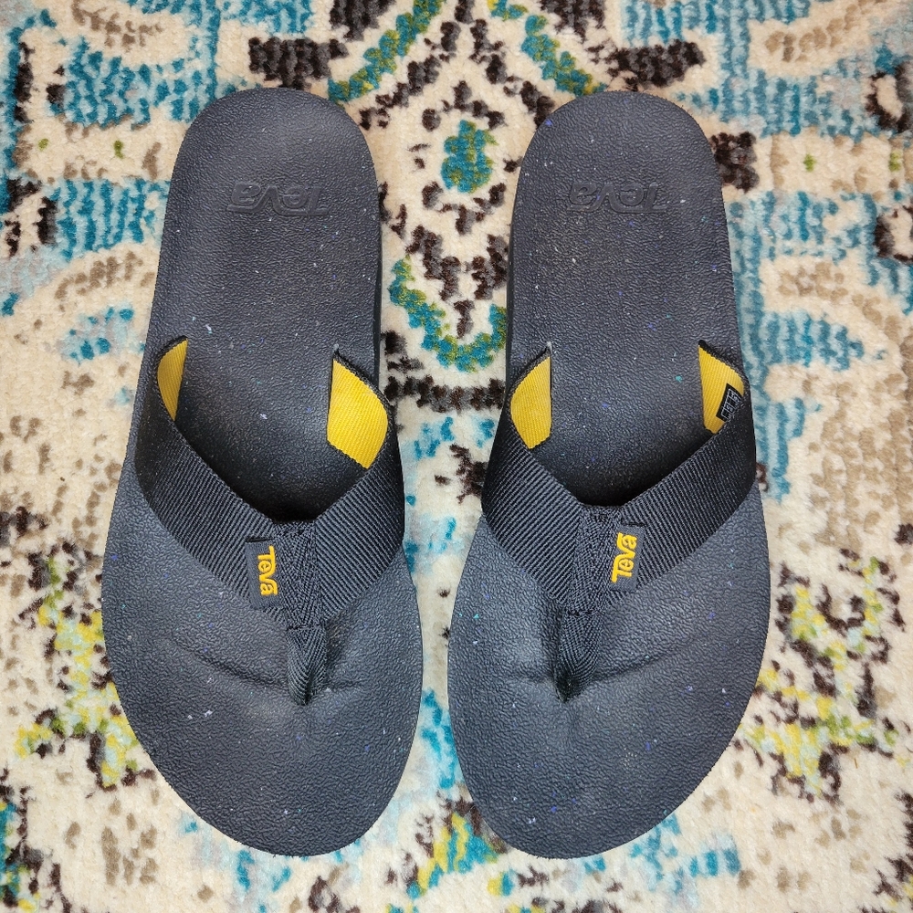 Teva ReFlip Recycled Speckled Slip‎ On Flip Flop Sandal, Size 7 - Picture 4 of 6